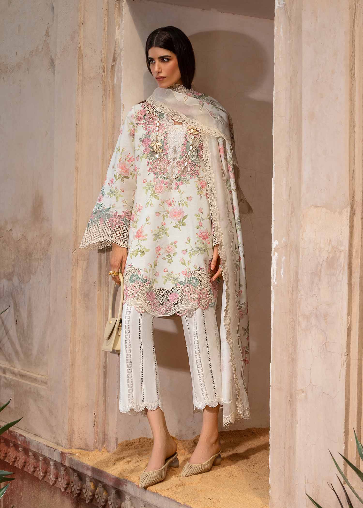Crimson | Luxury Khaddar | CRWP 5 - Luxury Dress - available at Maria Faisal in UK and USA.