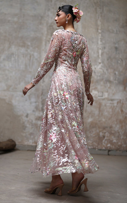Threads and Motifs | Formal Dresses 25 | Net Embroidered Dress