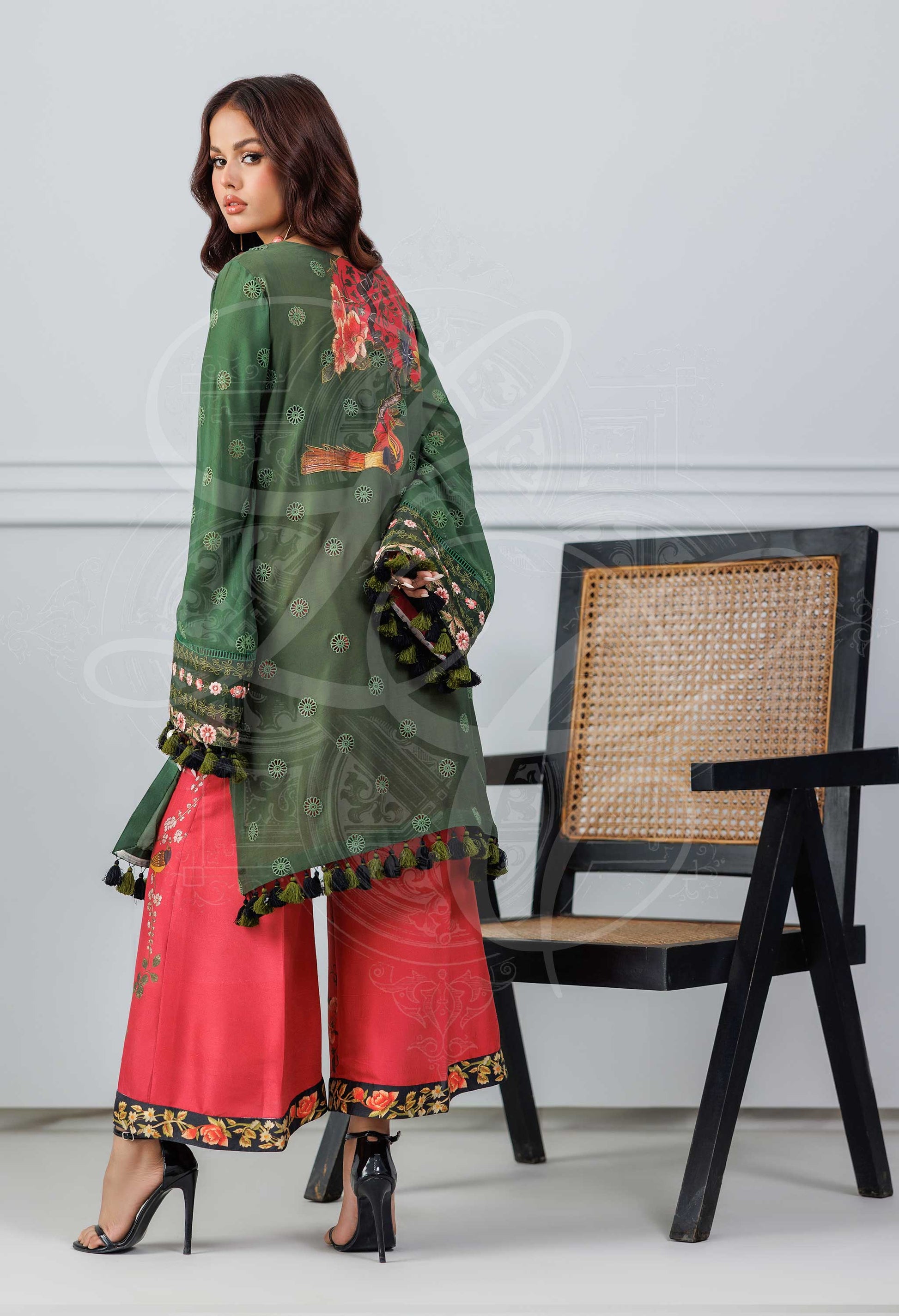 Layla Chatoor | Pret A Porter | LC-33 - Luxury Dress - available at Maria Faisal in UK and USA.
