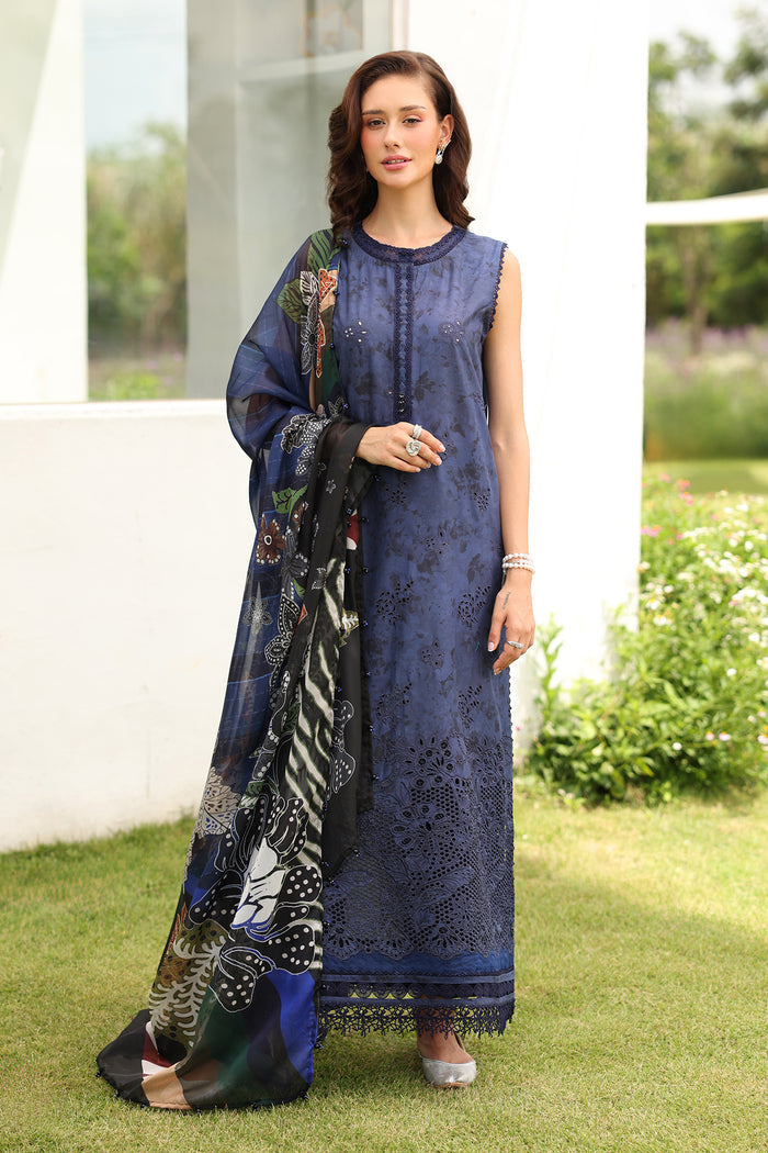 Baroque | Luxury Pret Summer | UF-4227 - Luxury Dress - available at Maria Faisal in UK and USA.
