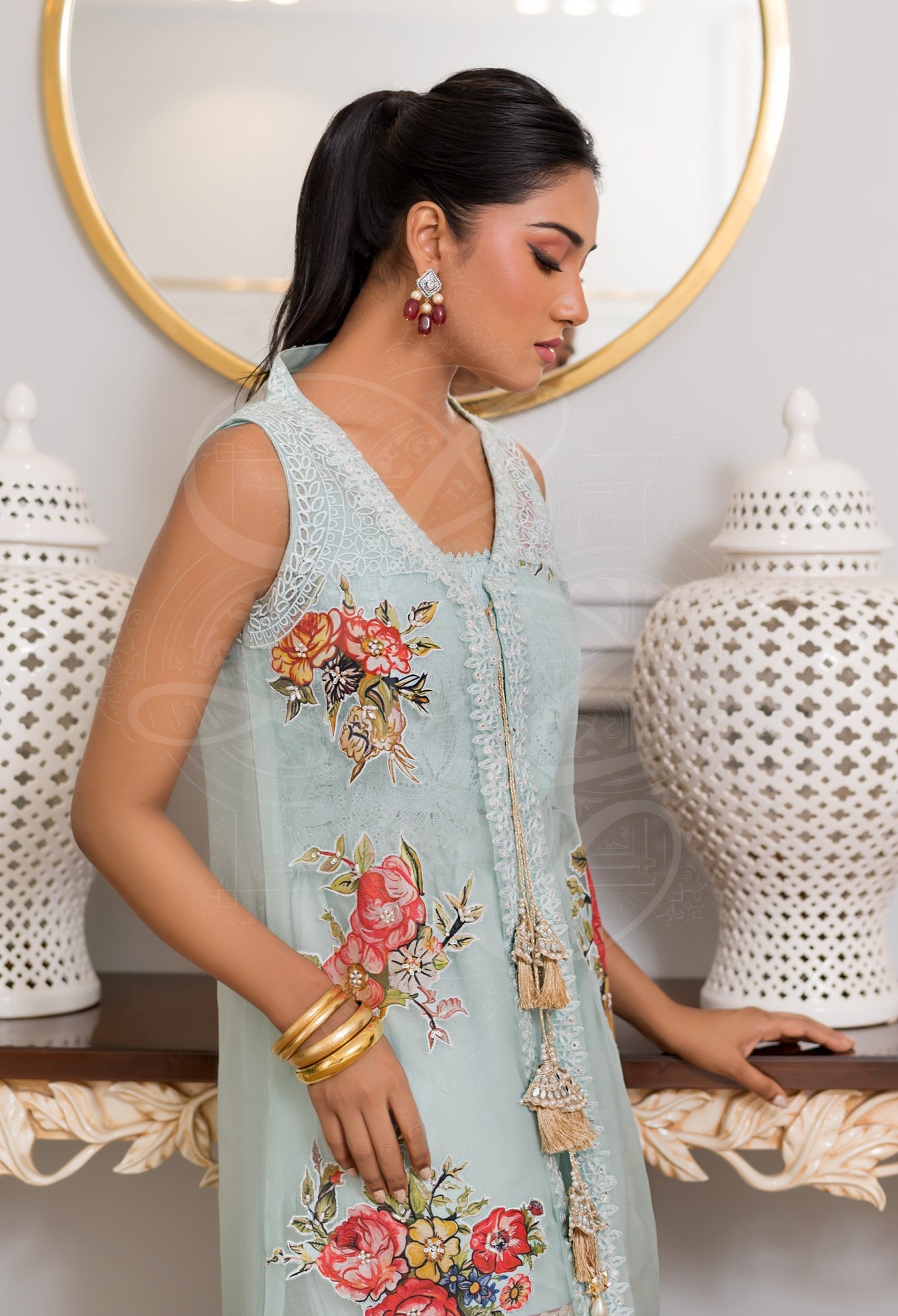 Layla Chatoor | Pret A Porter | LC-41 - Luxury Dress - available at Maria Faisal in UK and USA.