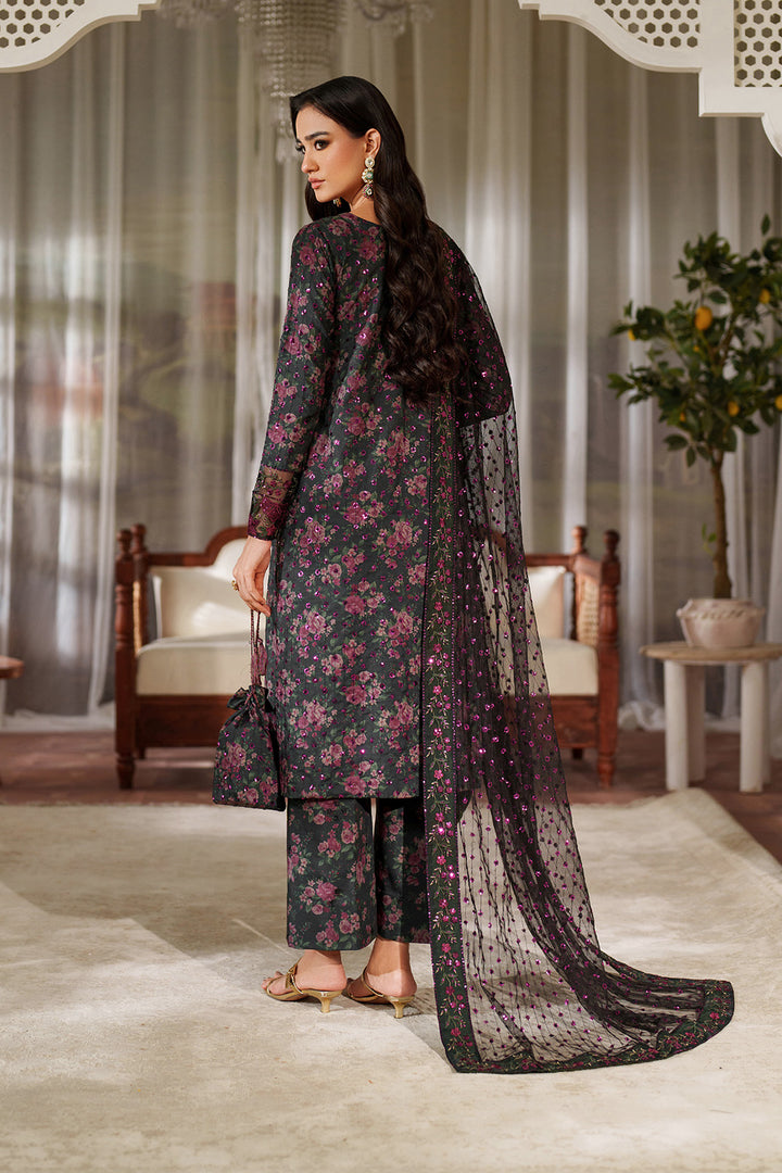 Iznik | Printed Formals | UE-537 - Formal Dress - available at Maria Faisal in UK and USA.