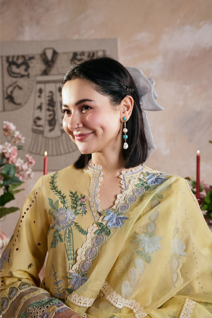 Maryam Hussain | Luxury Lawn 26 Vol 2 | Hamna - Luxury Dress - available at Maria Faisal in UK and USA.