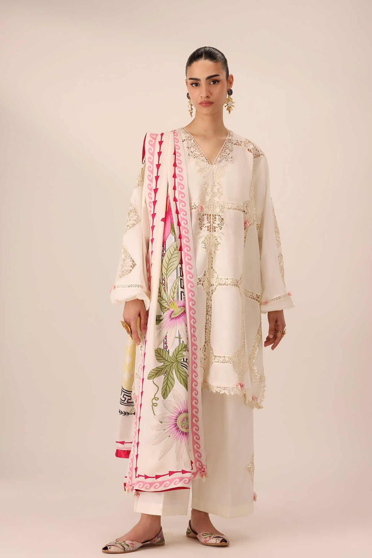 Elan | Stitched Pret 26 | ZERIN (EL26-11 B ST) - Luxury Dress - available at Maria Faisal in UK and USA.