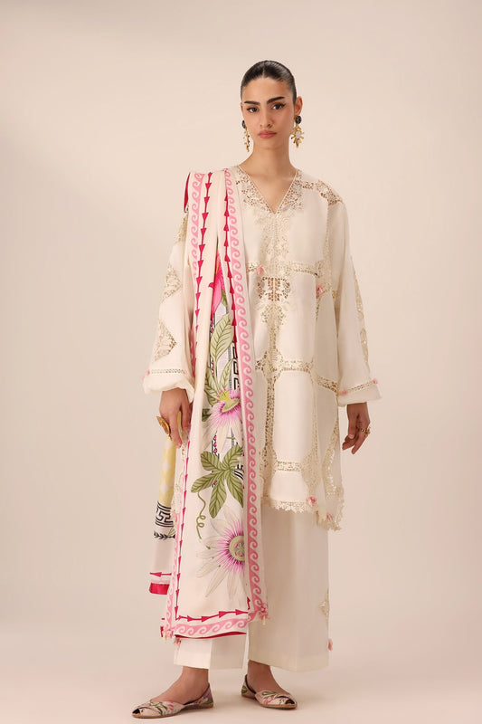 Elan | Stitched Pret 26 | ZERIN (EL26-11 B ST) - Luxury Dress - available at Maria Faisal in UK and USA.