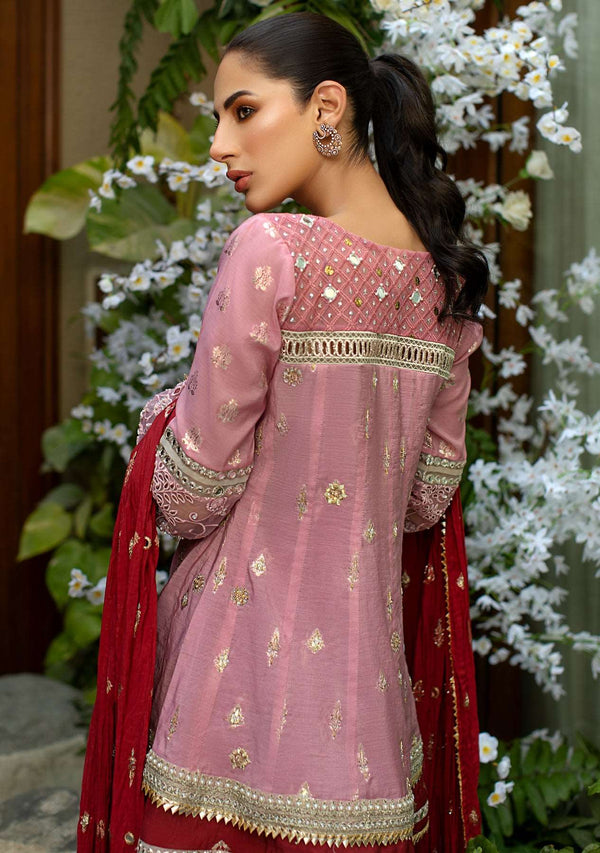 Layla Chatoor | Luxury Pret | Peplum Angrakha Top - Luxury Dress - available at Maria Faisal in UK and USA.