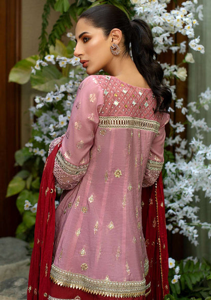 Layla Chatoor | Luxury Pret | Peplum Angrakha Top - Luxury Dress - available at Maria Faisal in UK and USA.
