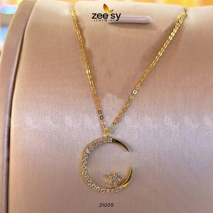 Chandi Moon Pendant (Silver 925) - Pendants 