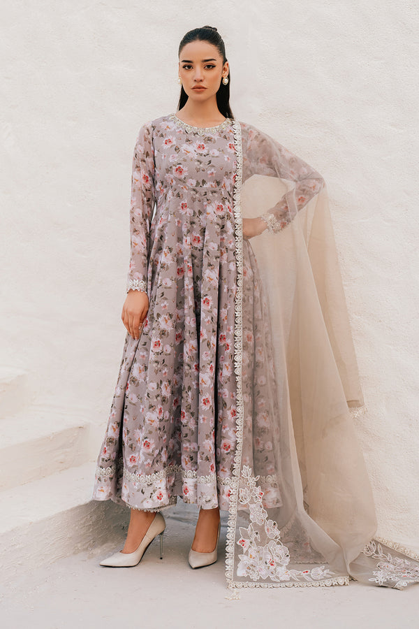 Baroque | Luxury Pret 25 | EMBROIDERED CHIFFON PR-1090 - Ladies Clothes - Maria Faisal