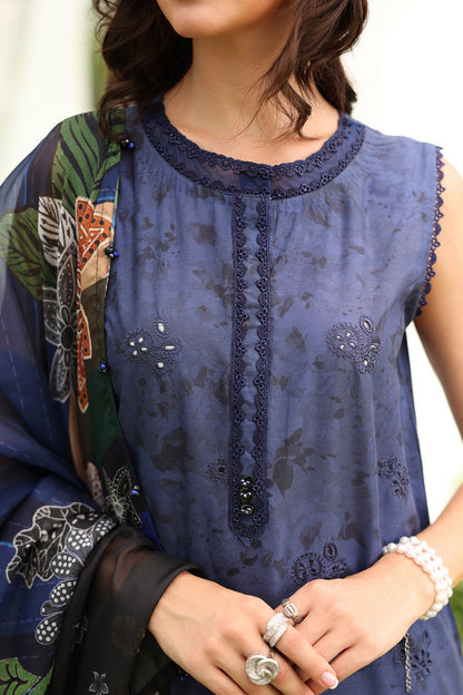 Baroque | Luxury Pret Summer | UF-4227 - Luxury Dress - available at Maria Faisal in UK and USA.