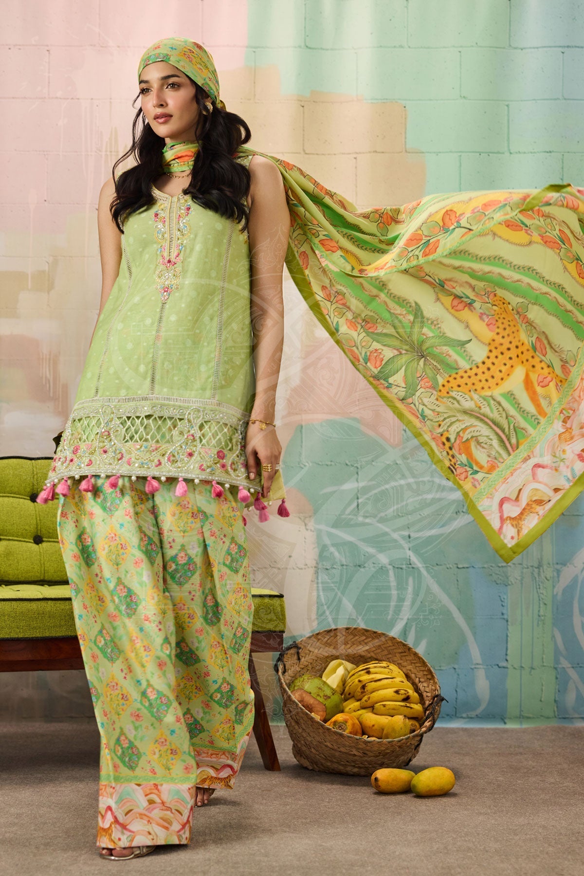 Layla Chatoor | Pret A Porter | LC-44 - Luxury Dress - available at Maria Faisal in UK and USA.