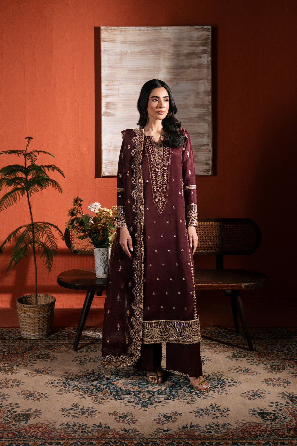 Neeshay | Raw Silk | RTW-RS-05 - Ladies Clothes - Maria Faisal