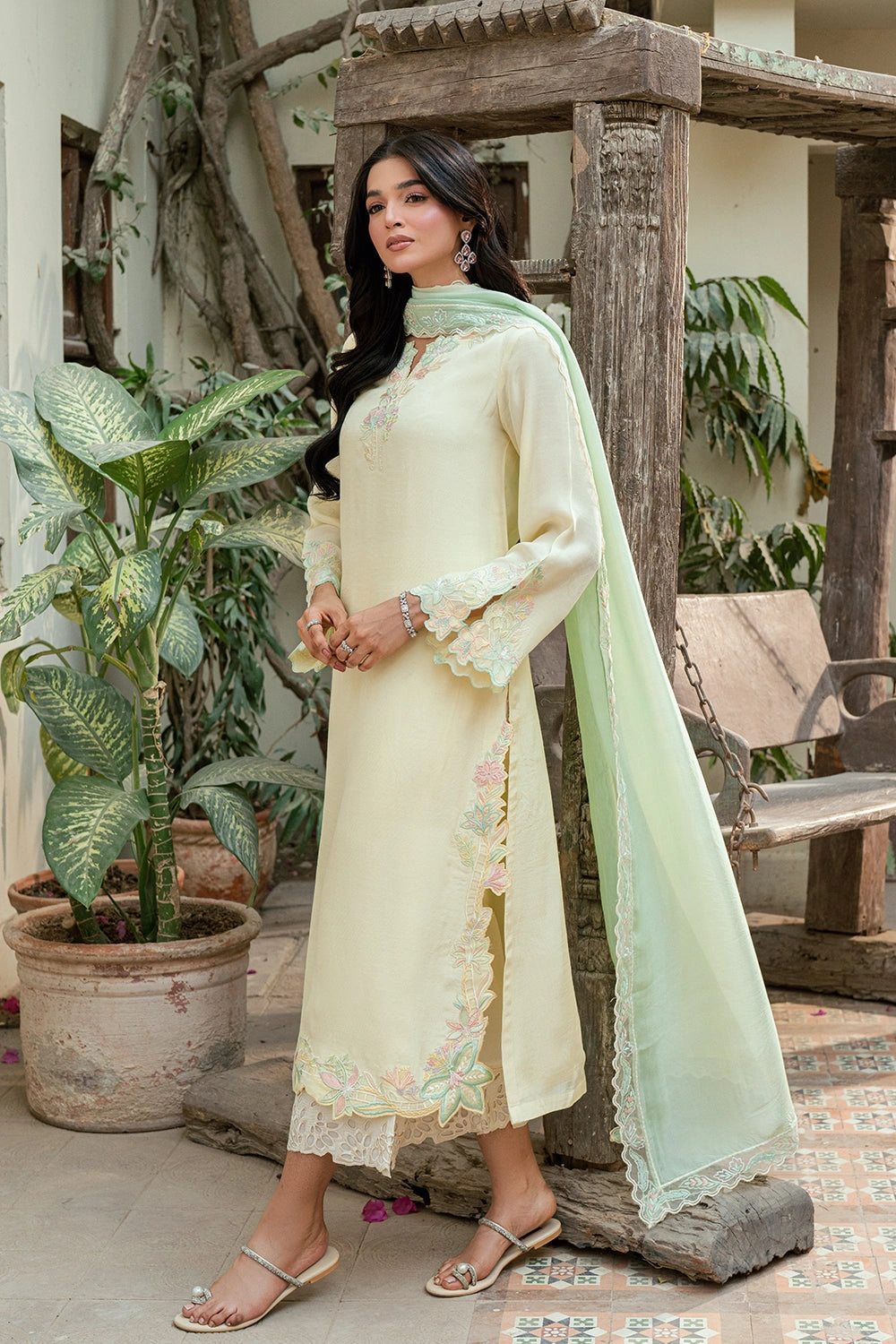 Azure | Vogue Formals | Daisy Dream - Formal Dress - available at Maria Faisal in UK and USA.