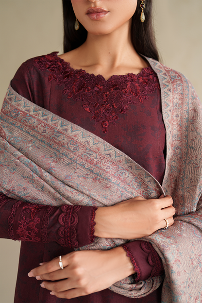 Iznik | Winter Chapter 25 | UE-590 Printed Khaddar - Casual Dress - available at Maria Faisal in UK and USA.