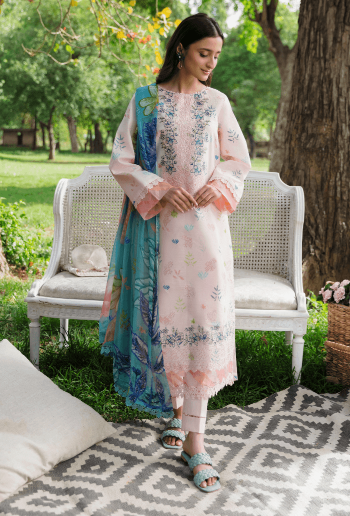 Hum Dum | Summer Breeze 25 | D07 by Maria Faisal - Registered Vendor of : Hum Dum - type : Ladies Clothes - 100% original wedding dresses