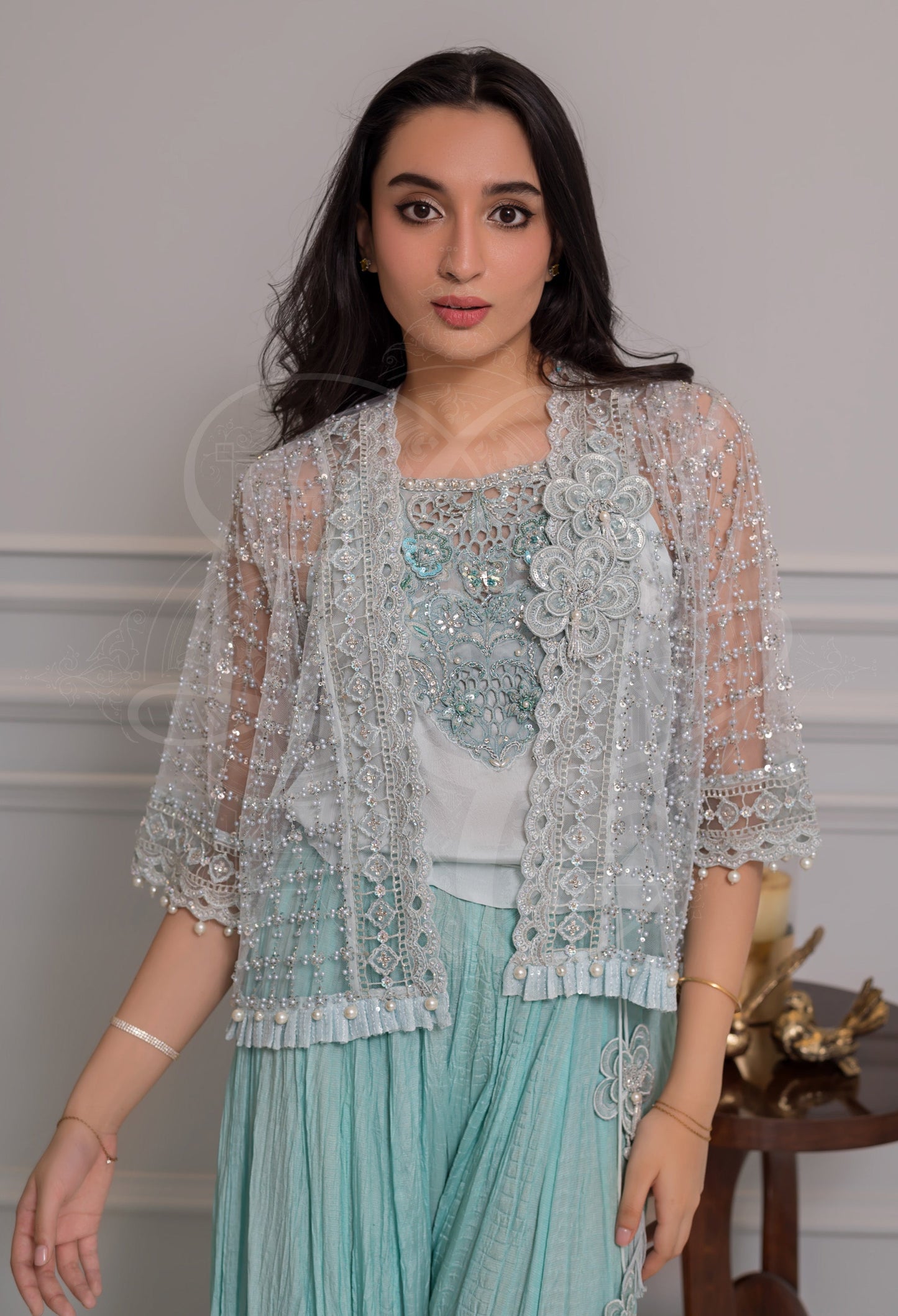 Layla Chatoor | Pret A Porter | LC-18 - Luxury Dress - available at Maria Faisal in UK and USA.