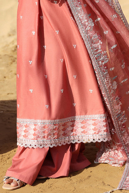 Cross Stitch | Eid Lawn 24 | MULBERRY BLUSH - Designer Dress with Intricate embroidery and embellishments. Shop elegent wedding dress at Maria Faisal.