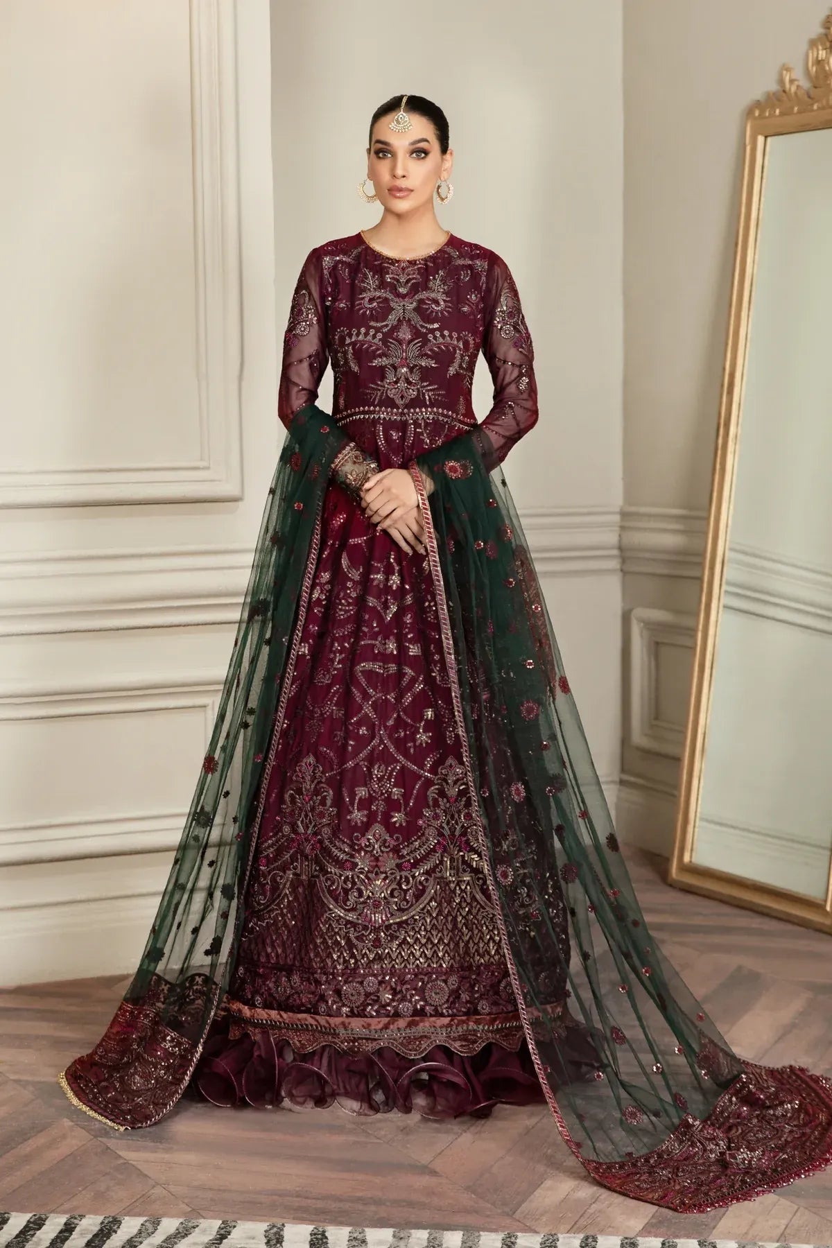 Zarif | Mehroz Formals | Berry Wood