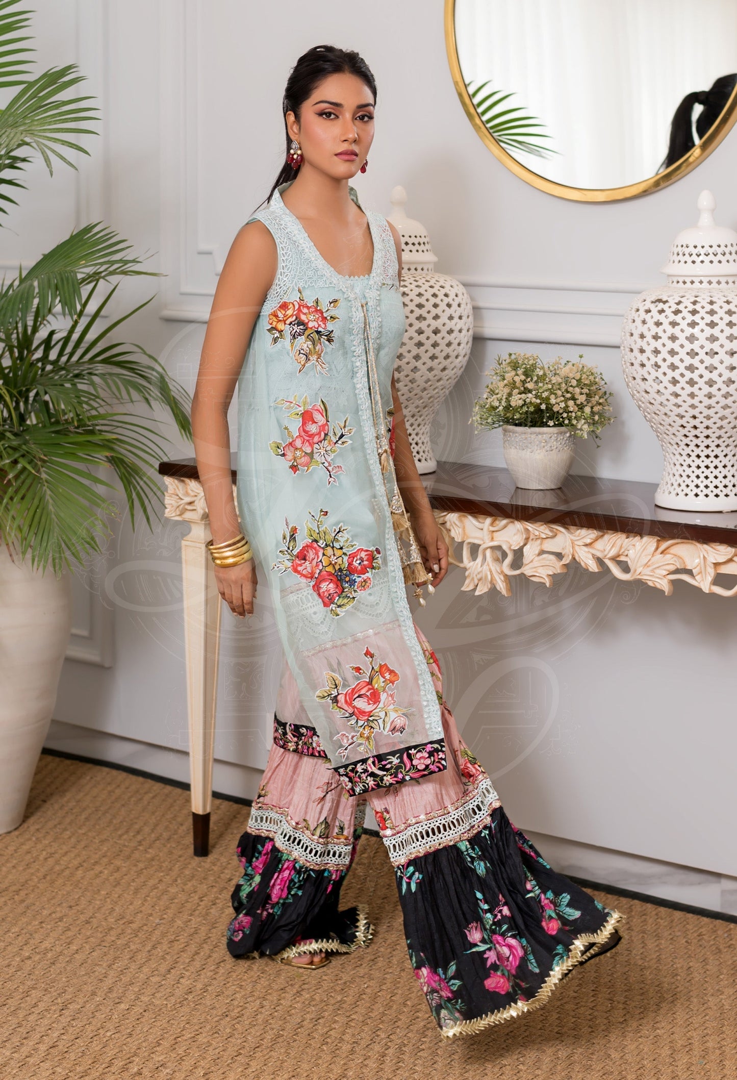 Layla Chatoor | Pret A Porter | LC-41 - Luxury Dress - available at Maria Faisal in UK and USA.