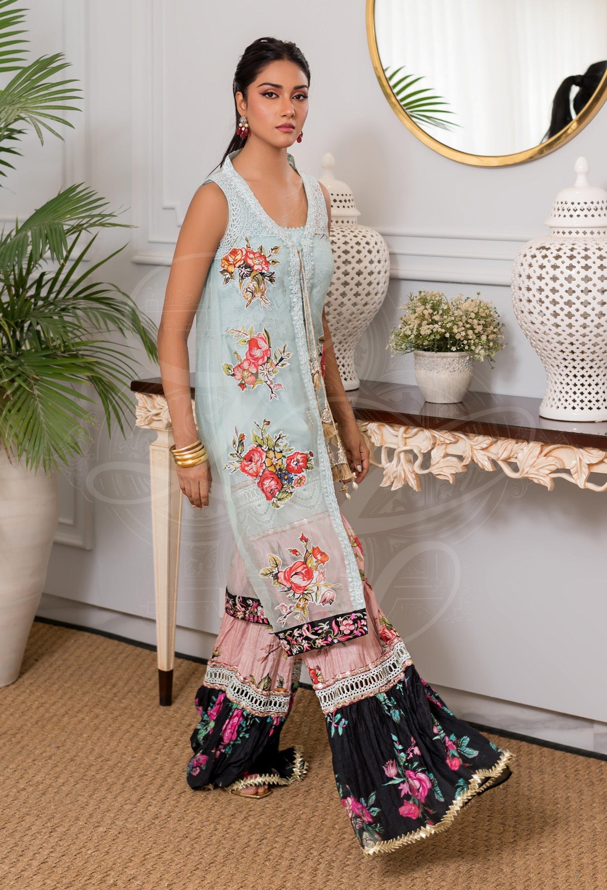 Layla Chatoor | Pret A Porter | LC-41 - Luxury Dress - available at Maria Faisal in UK and USA.