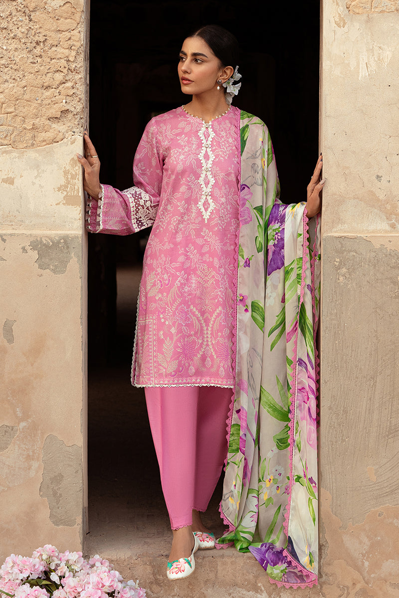 Cross Stitch | Premium Lawn 24 | CORAL FLORET - Ladies Clothes - Maria Faisal