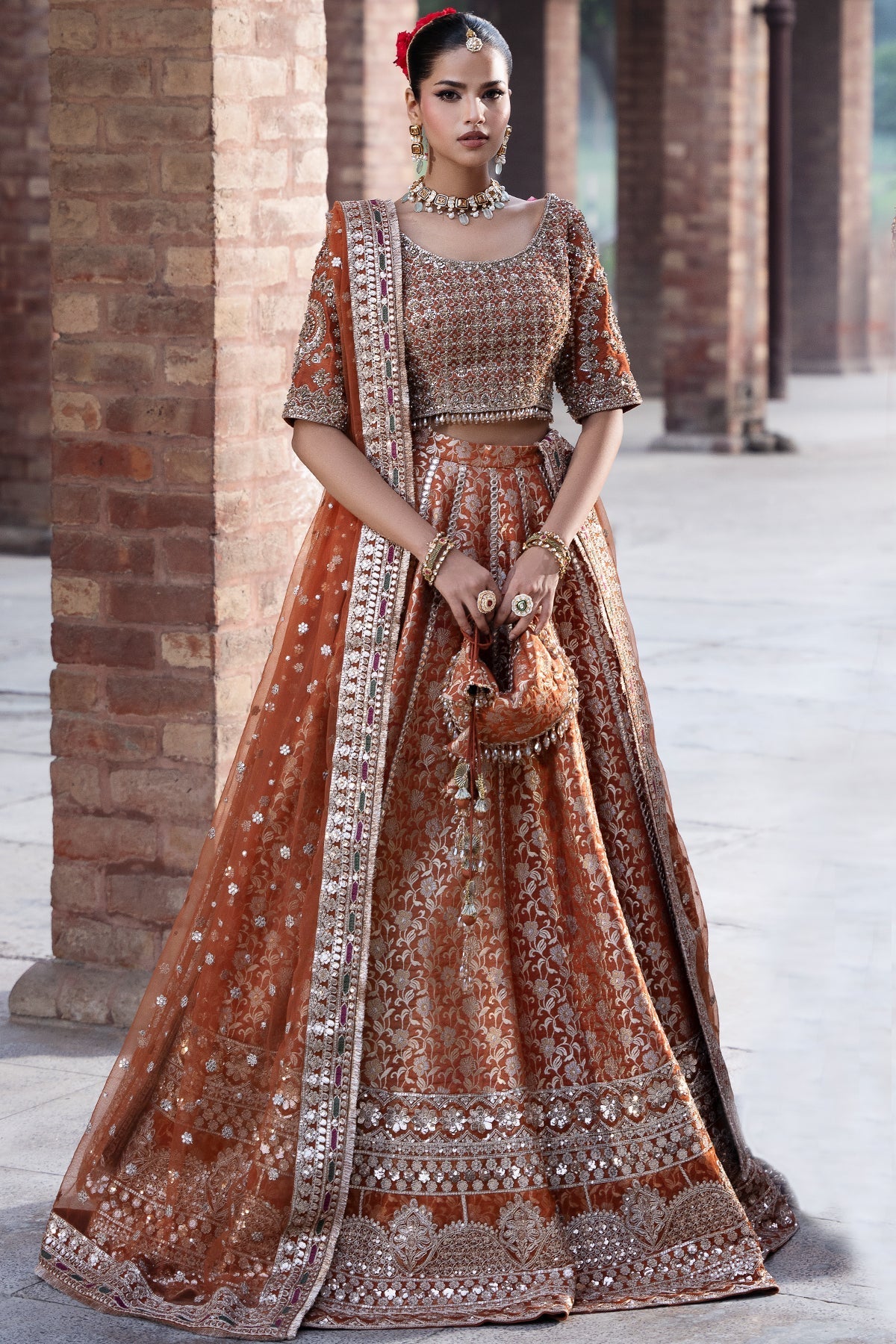 Mina Kashif | Virsa Wedding Formals | Jiya - Wedding Dress - available at Maria Faisal in UK and USA.