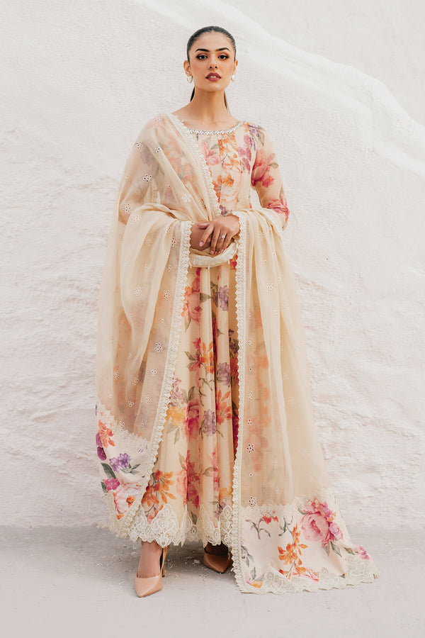 Baroque | Luxury Pret 25 | EMBROIDERED COTTON PATTI PR-1091 - Ladies Clothes - Maria Faisal