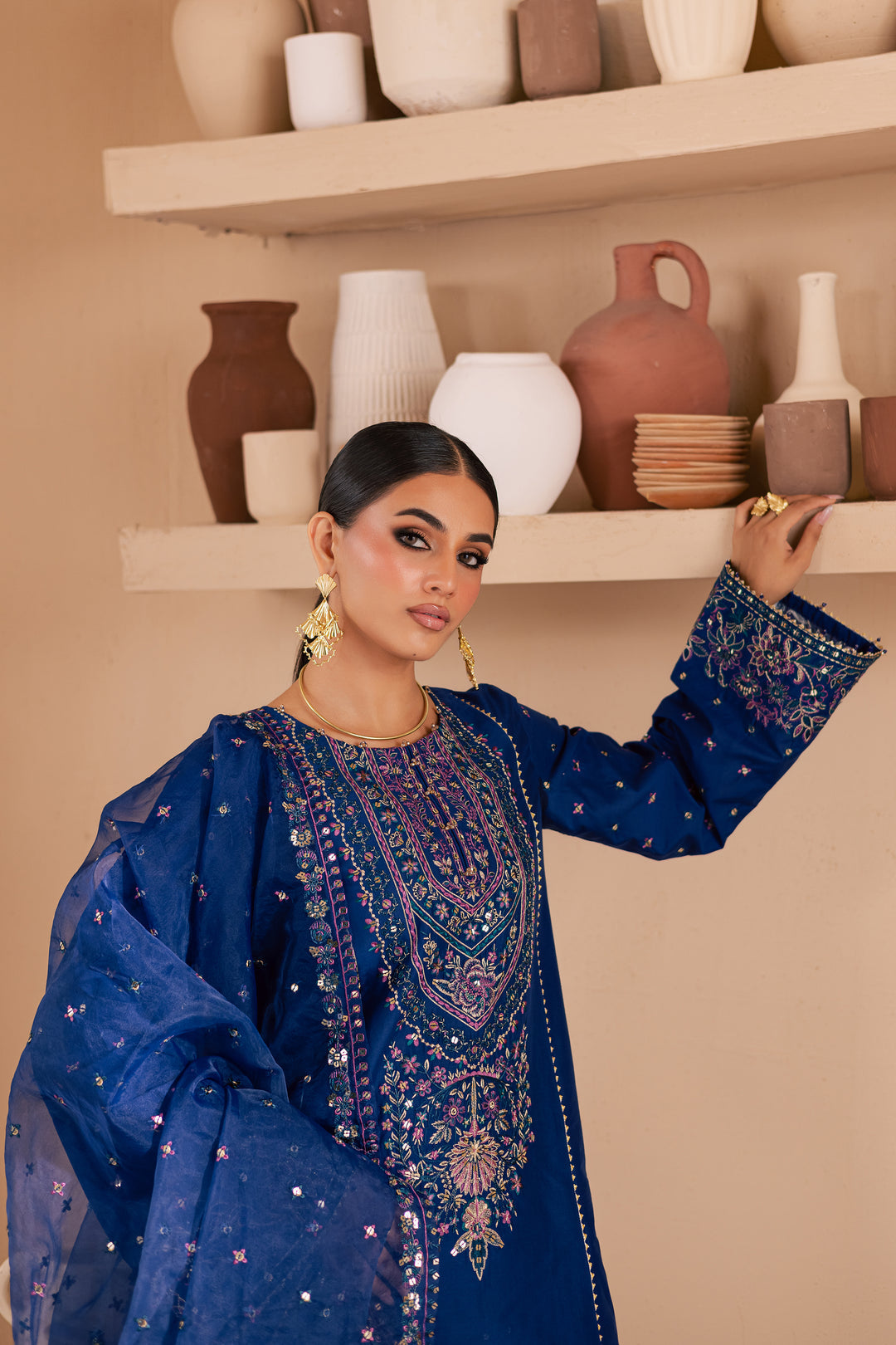 Batik | Luxury Formals | Claudette 3Pc - Ladies Clothes - Maria Faisal


