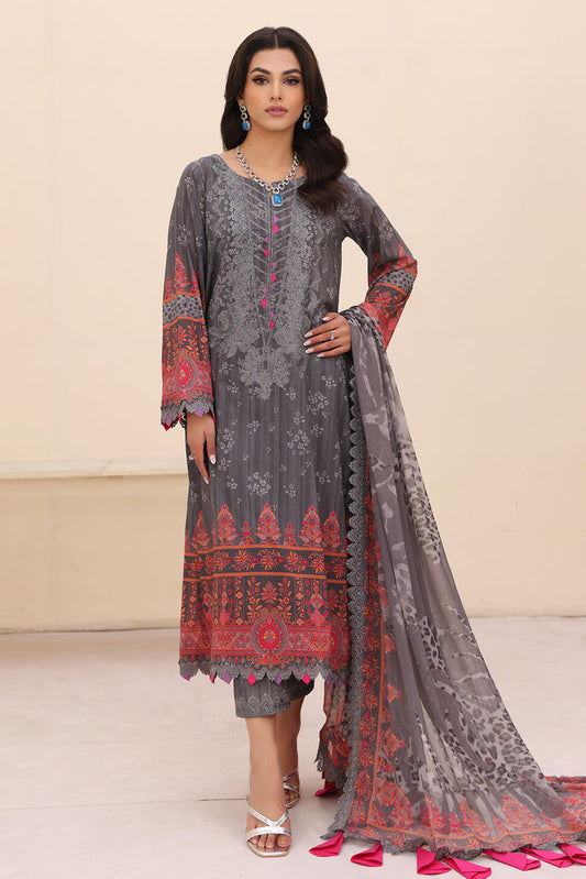 Charizma | Naranji Embroidered Lawn 24 | CN4-006 - Maria Faisal