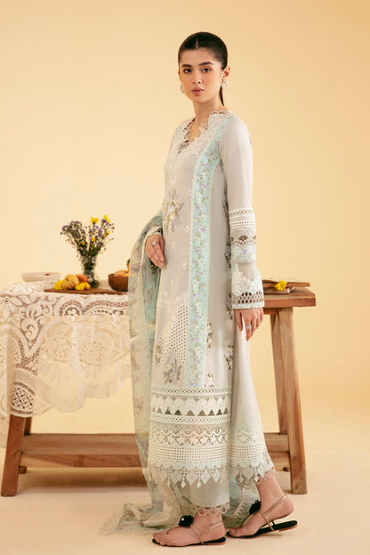 Qalamkar | Qlinekari Luxury Lawn | SQ-13 AYSEL - Designer Dress with Intricate embroidery and embellishments. Shop elegent wedding dress at Maria Faisal.