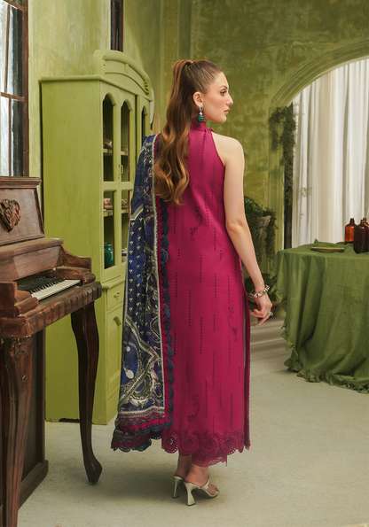 Zarqash | Tresor Luxury Lawn 24 | ZQT 0012 ROSA - Maria Faisal