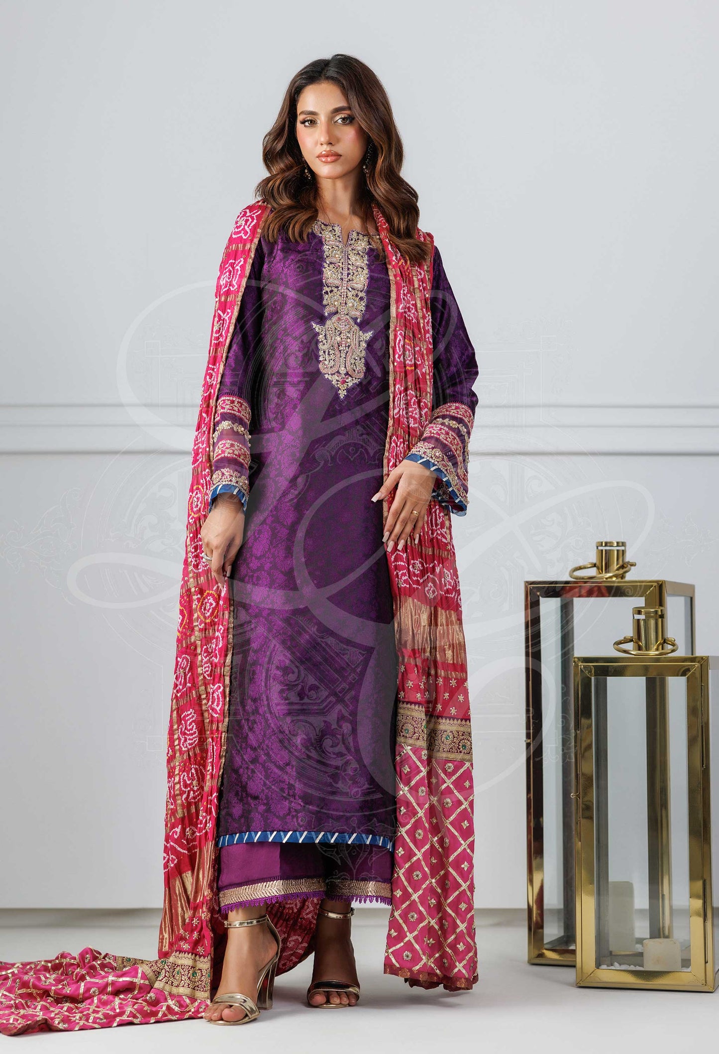 Layla Chatoor | Pret A Porter | LC-32 - Luxury Dress - available at Maria Faisal in UK and USA.