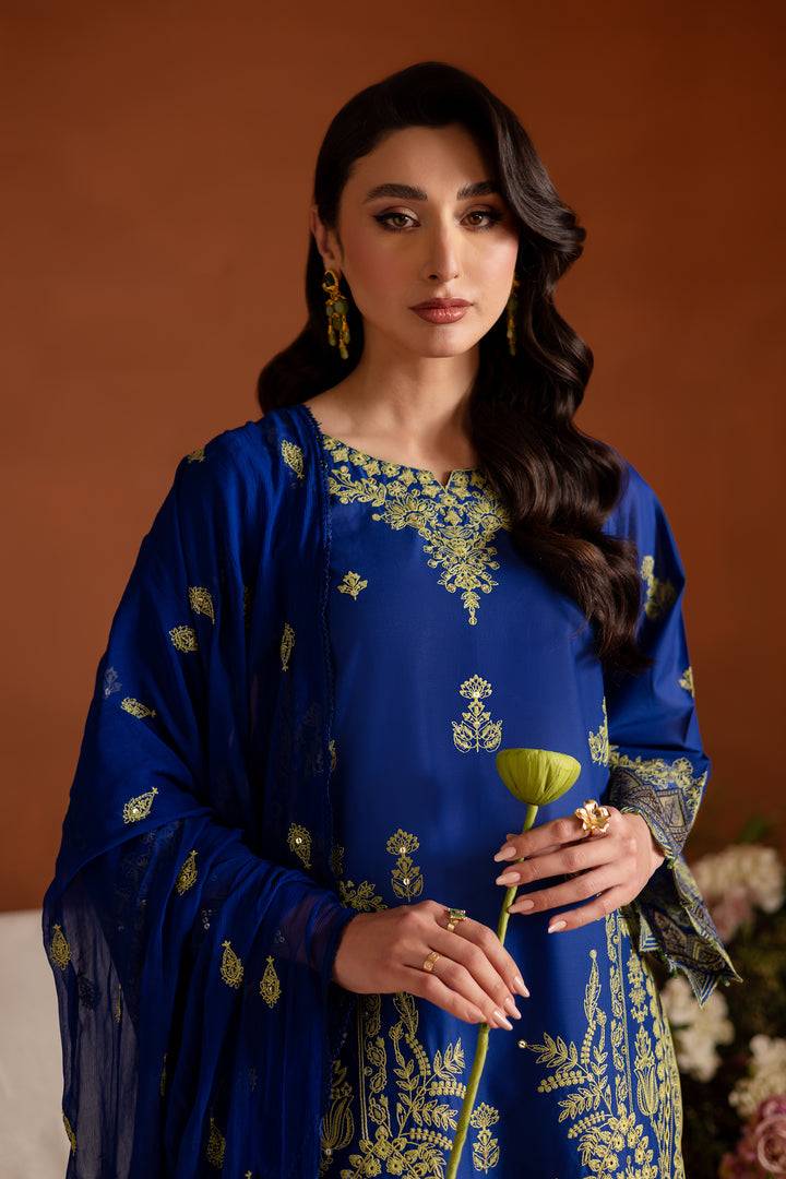 Batik | Aylin Festive Solids | Sole Blue by Maria Faisal - Registered Vendor of : Batik - type : Ladies Clothes - 100% original wedding dresses