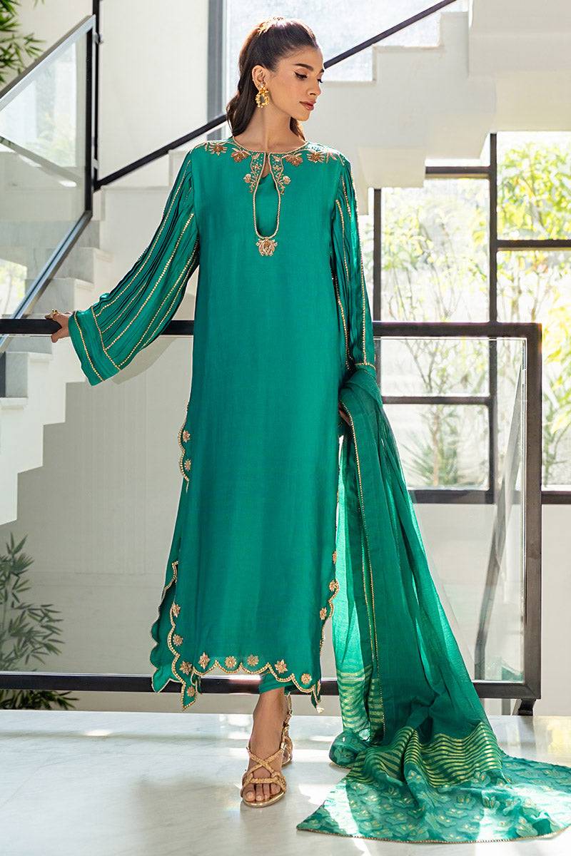 Chic Ophicial | Celenia Pret | Emerald Green by Maria Faisal - Registered Vendor of : Chic Ophicial - type : Ladies Clothes - 100% original wedding dresses