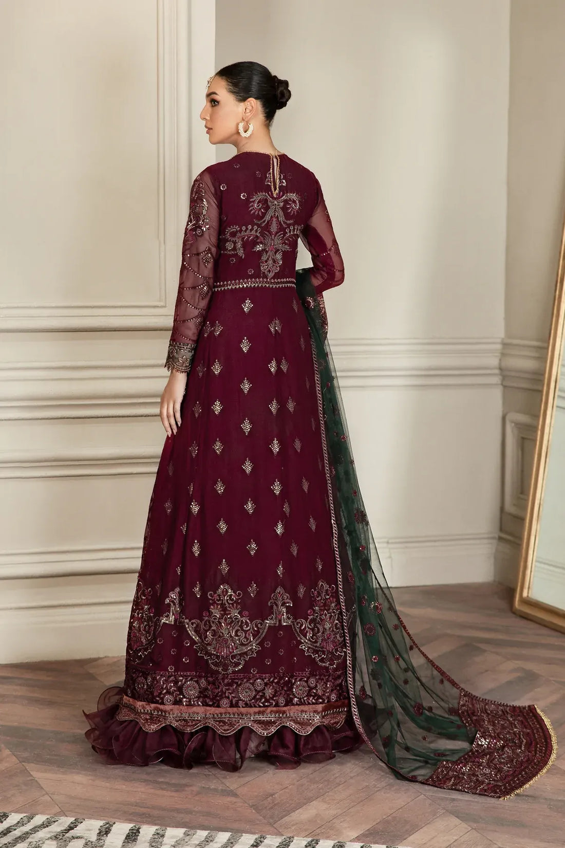 Zarif | Mehroz Formals | Berry Wood