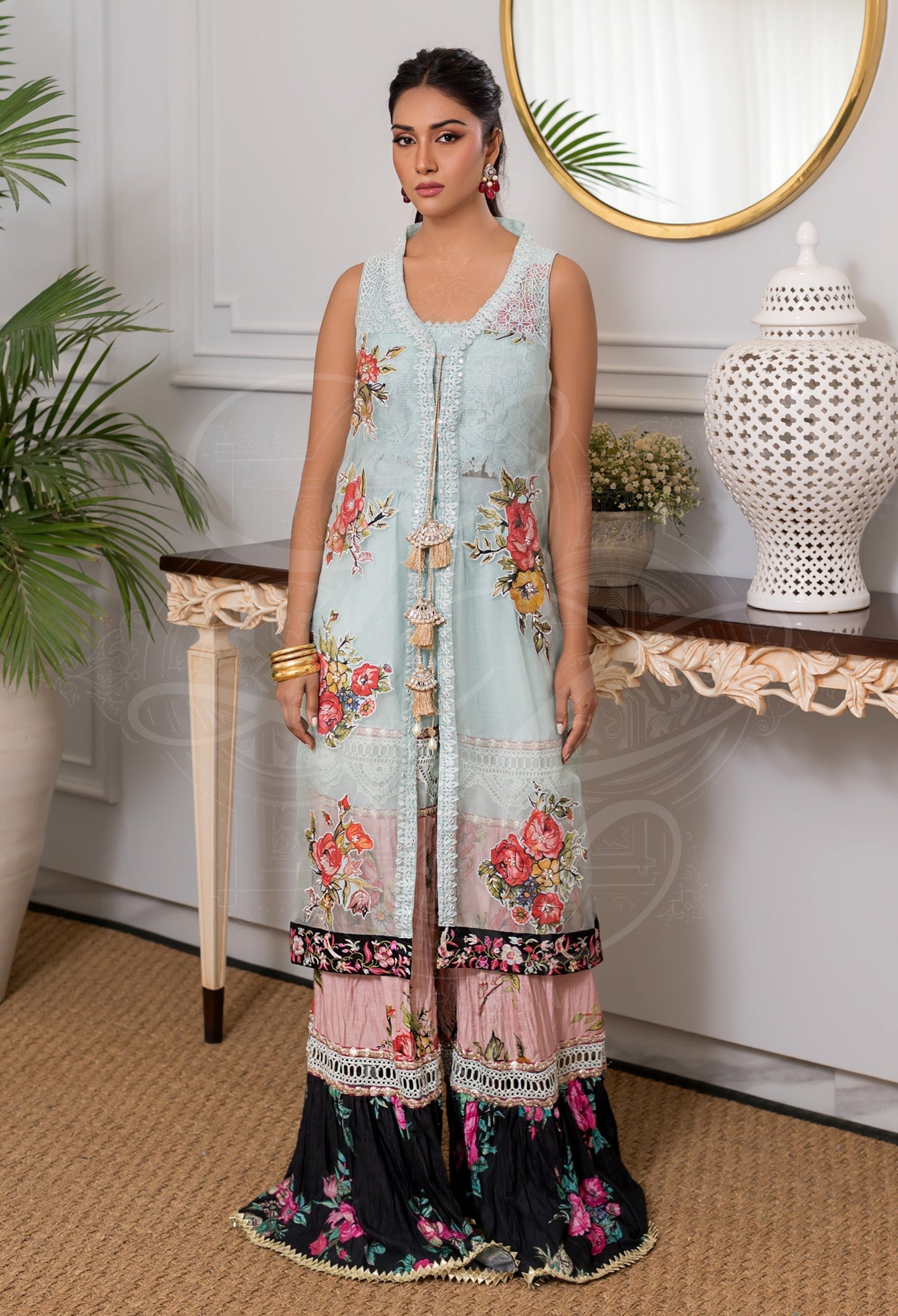 Layla Chatoor | Pret A Porter | LC-41 - Luxury Dress - available at Maria Faisal in UK and USA.