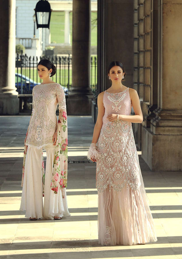 Layla Chatoor | Luxury Pret | Tunic With Lehenga - Luxury Dress - available at Maria Faisal in UK and USA.