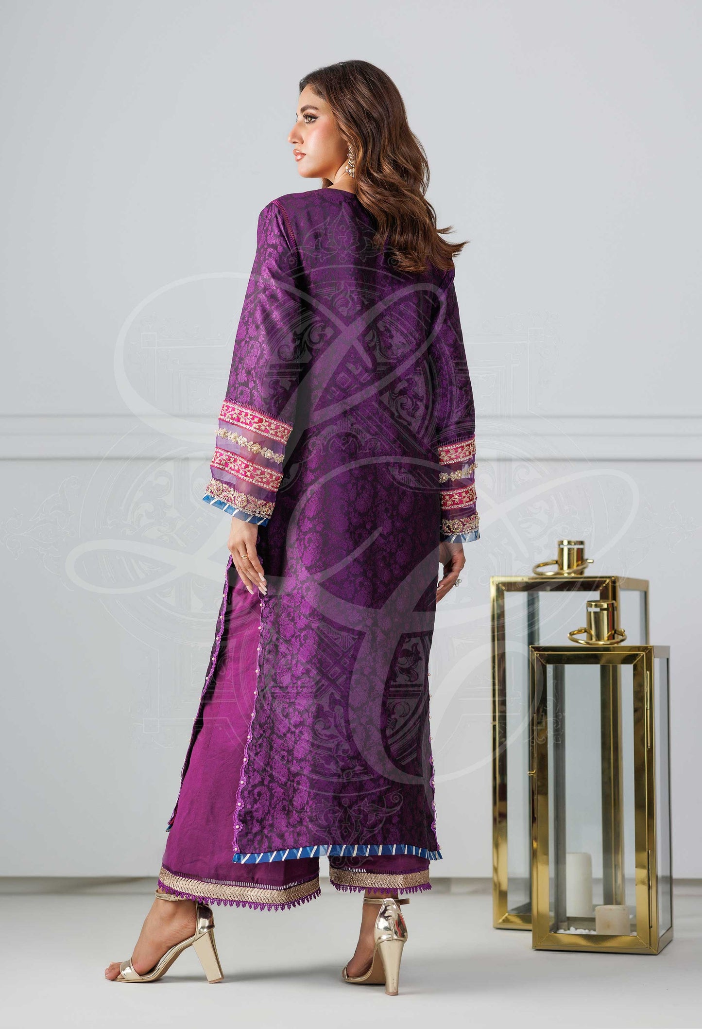 Layla Chatoor | Pret A Porter | LC-32 - Luxury Dress - available at Maria Faisal in UK and USA.