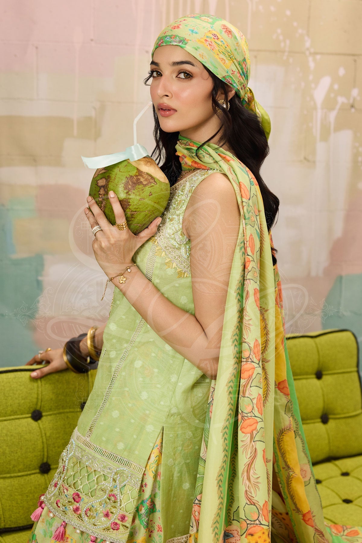 Layla Chatoor | Pret A Porter | LC-44 - Luxury Dress - available at Maria Faisal in UK and USA.