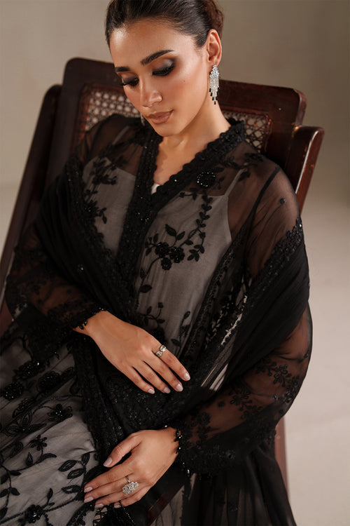 Baroque | Formals Collection | EMBROIDERED CHIFFON UF-4365 - Formal Dress - available at Maria Faisal in UK and USA.