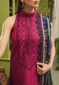 Zarqash | Tresor Luxury Lawn 24 | ZQT 0012 ROSA - Waniyas