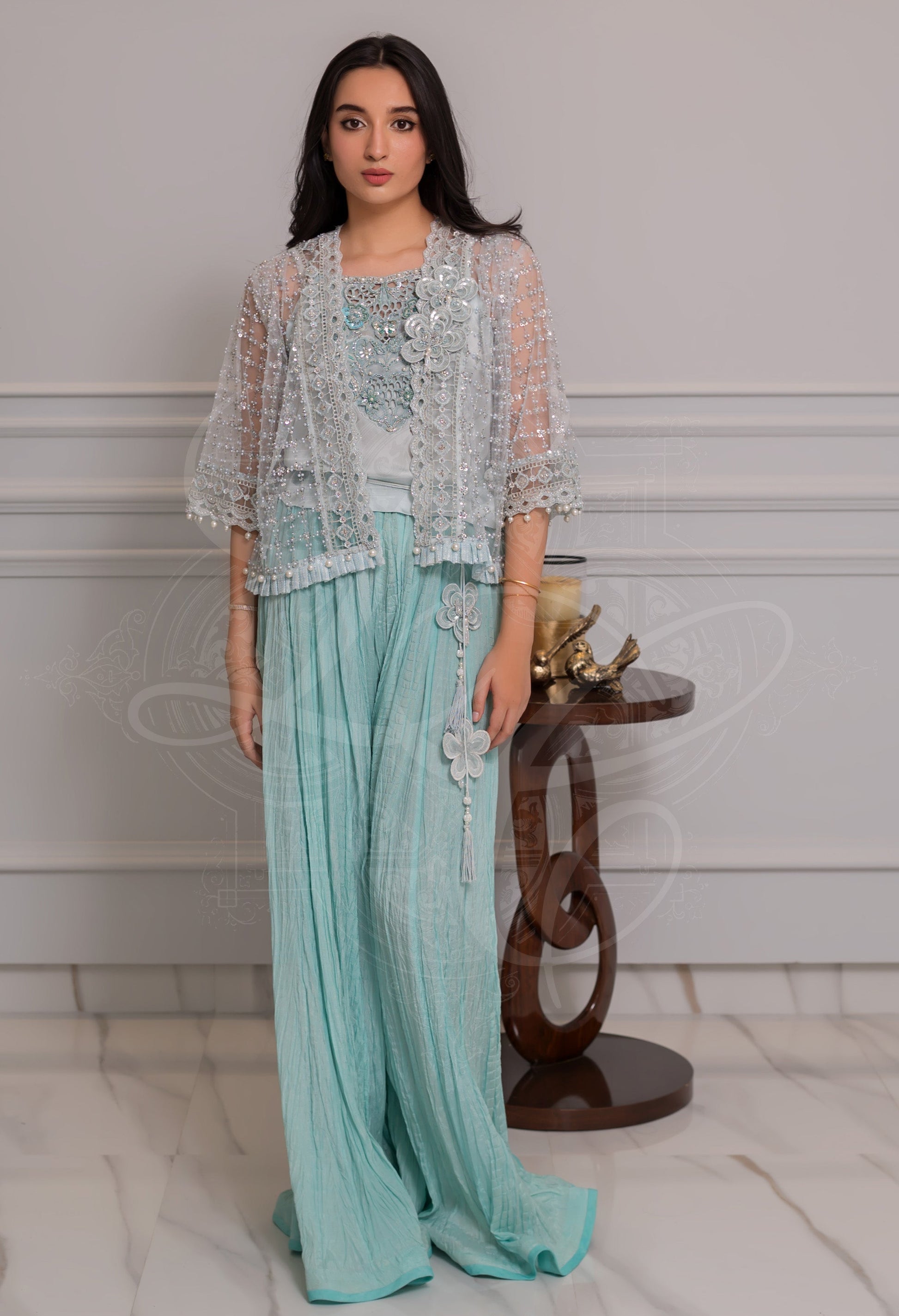 Layla Chatoor | Pret A Porter | LC-18 - Luxury Dress - available at Maria Faisal in UK and USA.