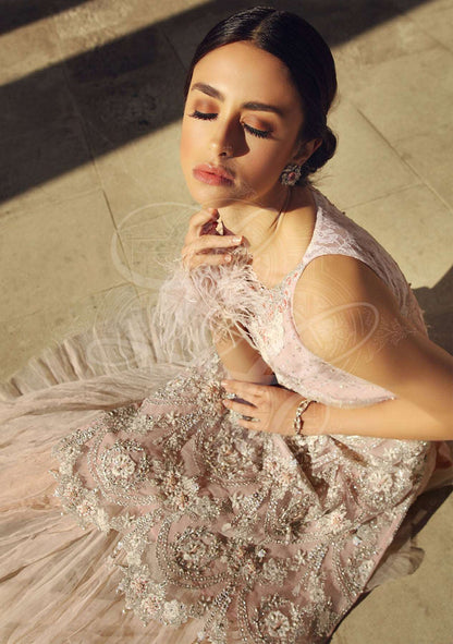 Layla Chatoor | Luxury Pret | Tunic With Lehenga - Luxury Dress - available at Maria Faisal in UK and USA.