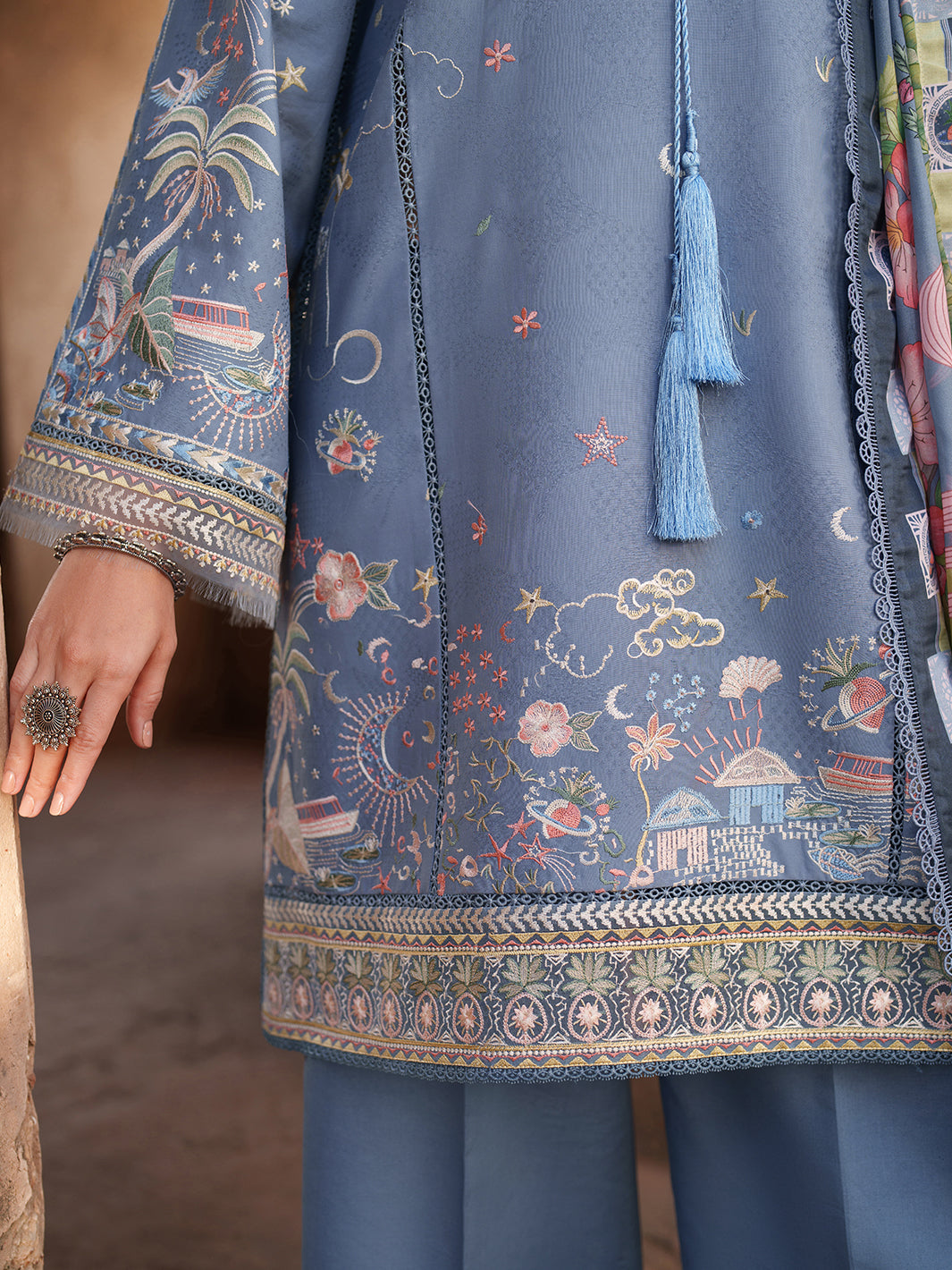 Binilyas | Suroor Eid Pret 26 | 242-B - Luxury Dress - available at Maria Faisal in UK and USA.