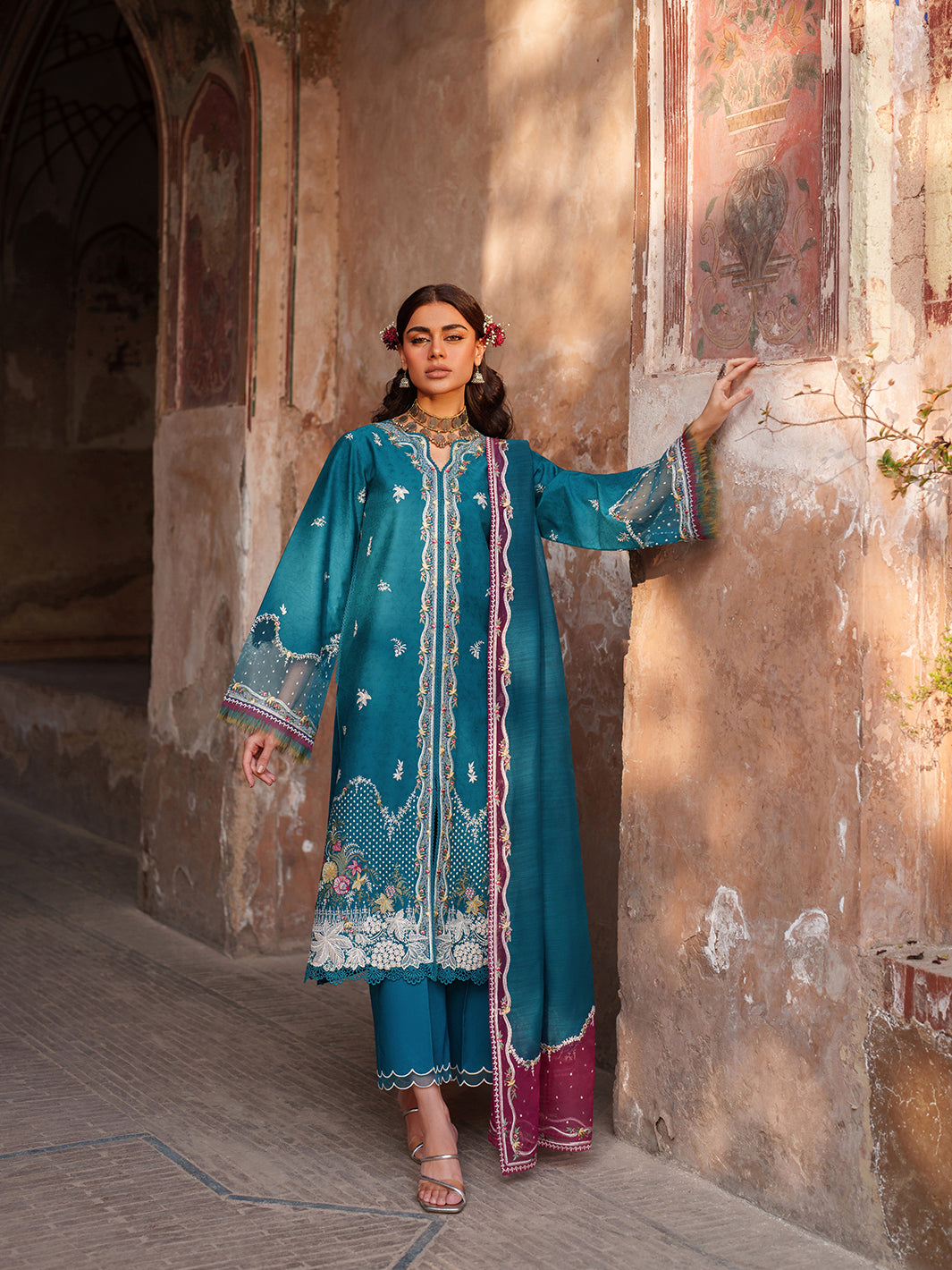 Binilyas | Suroor Eid Pret 26 | 243-B - Luxury Dress - available at Maria Faisal in UK and USA.