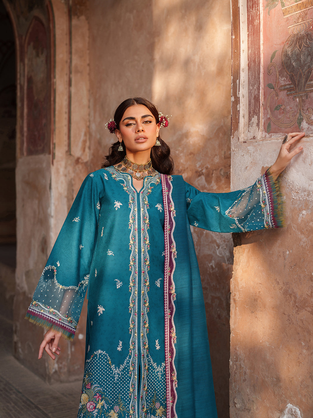 Binilyas | Suroor Eid Pret 26 | 243-B - Luxury Dress - available at Maria Faisal in UK and USA.