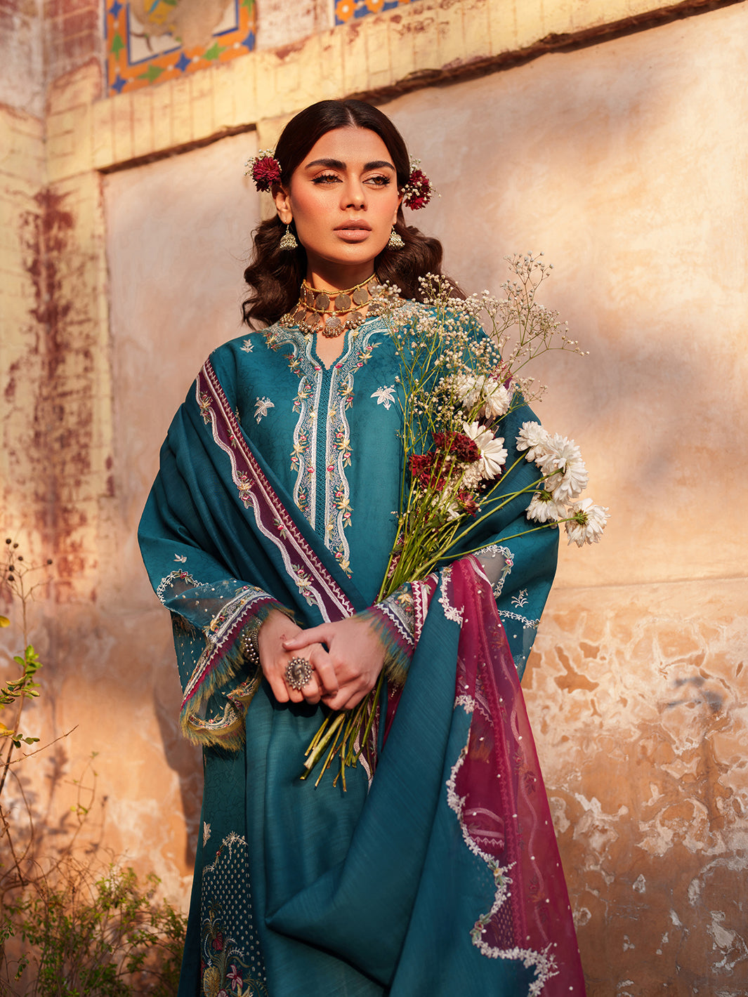 Binilyas | Suroor Eid Pret 26 | 243-B - Luxury Dress - available at Maria Faisal in UK and USA.