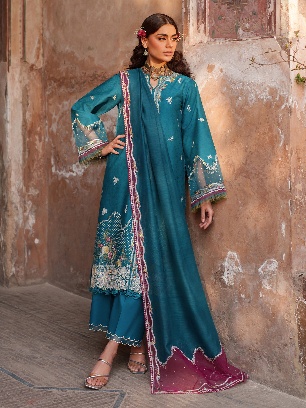 Binilyas | Suroor Eid Pret 26 | 243-B - Luxury Dress - available at Maria Faisal in UK and USA.