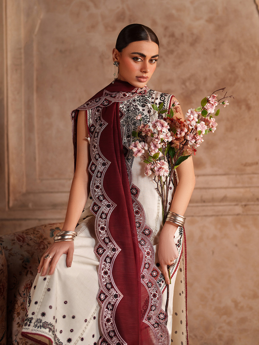 Binilyas | Suroor Eid Pret 26 |245-A - Luxury Dress - available at Maria Faisal in UK and USA.