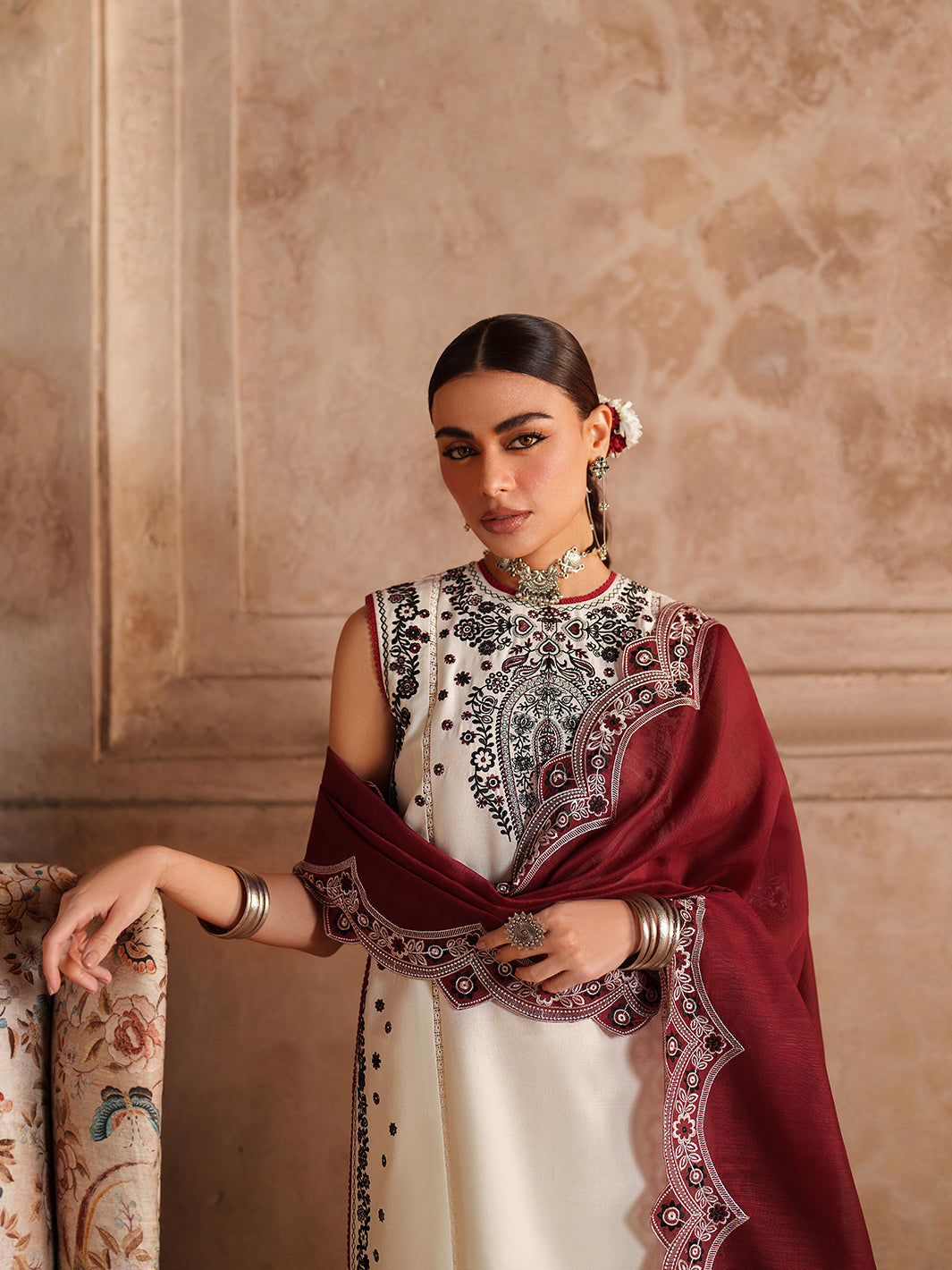 Binilyas | Suroor Eid Pret 26 |245-A - Luxury Dress - available at Maria Faisal in UK and USA.